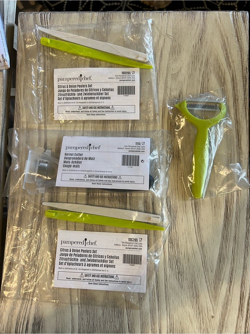 Pampered Chef NIP Produce Prep Bundle 4 items